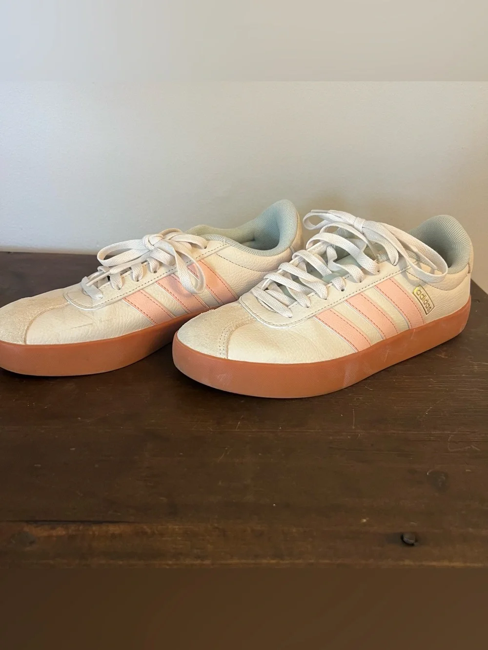 Adidas VL Court 3.0 Sneakers Coral Seafoam Green